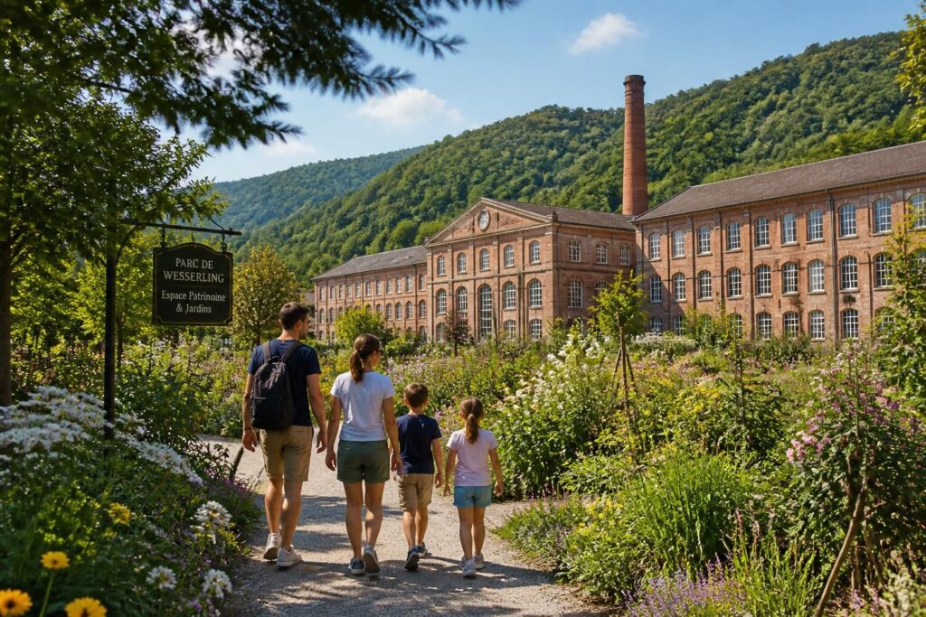 découvrez le parc de wesserling, un site unique alliant jardins magnifiques, ancienne manufacture textile et activités ludiques pour une visite en famille inoubliable.