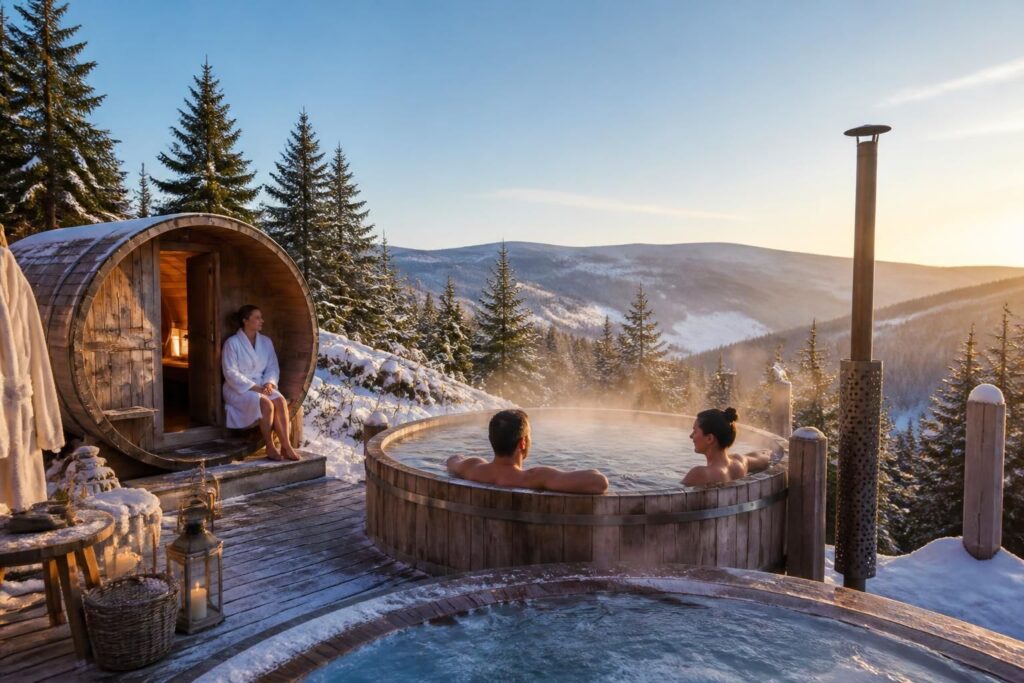 découvrez les meilleurs spas, saunas et bains nordiques dans les vosges pour vous détendre et vous ressourcer après une journée de marche en pleine nature.