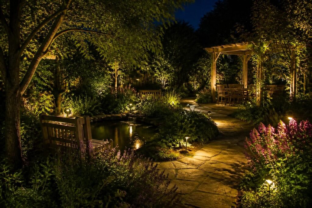 Éclairage extérieur : mettre en valeur un jardin sans le dénaturer