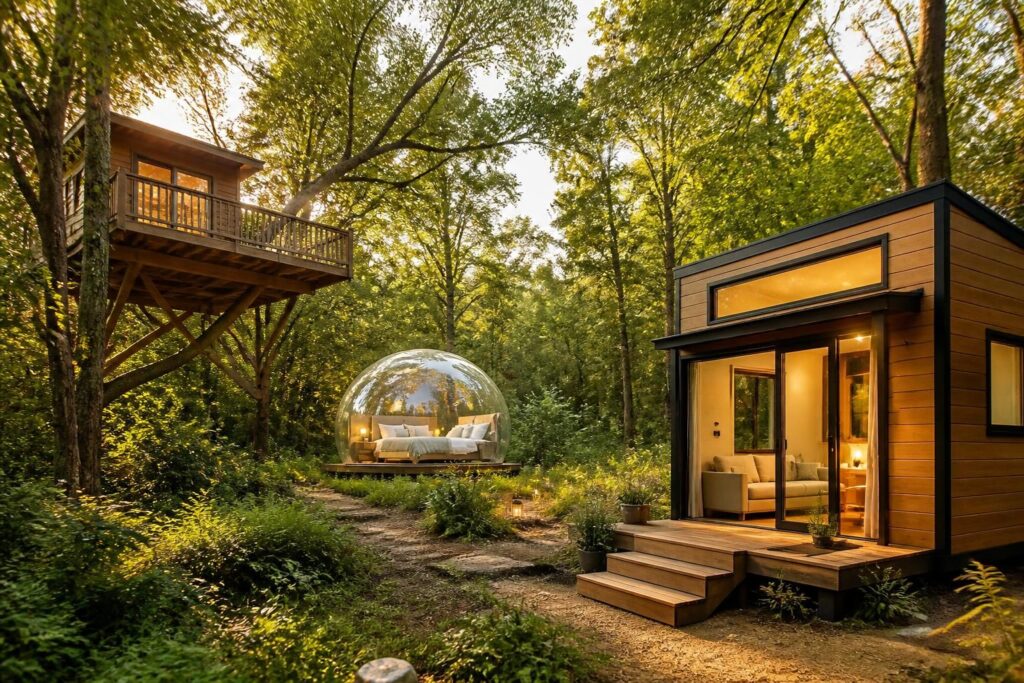 Hébergements insolites en France : cabanes, bulles et tiny houses